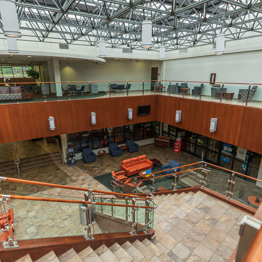 Common areas in the University Center at The University of Texas at Tyler