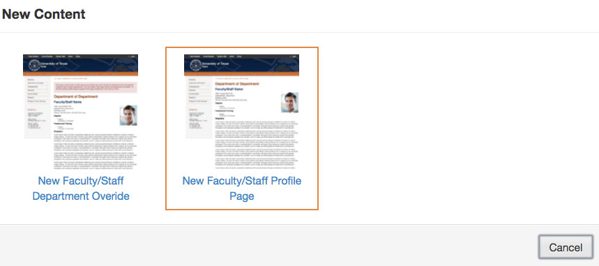 new faculty page