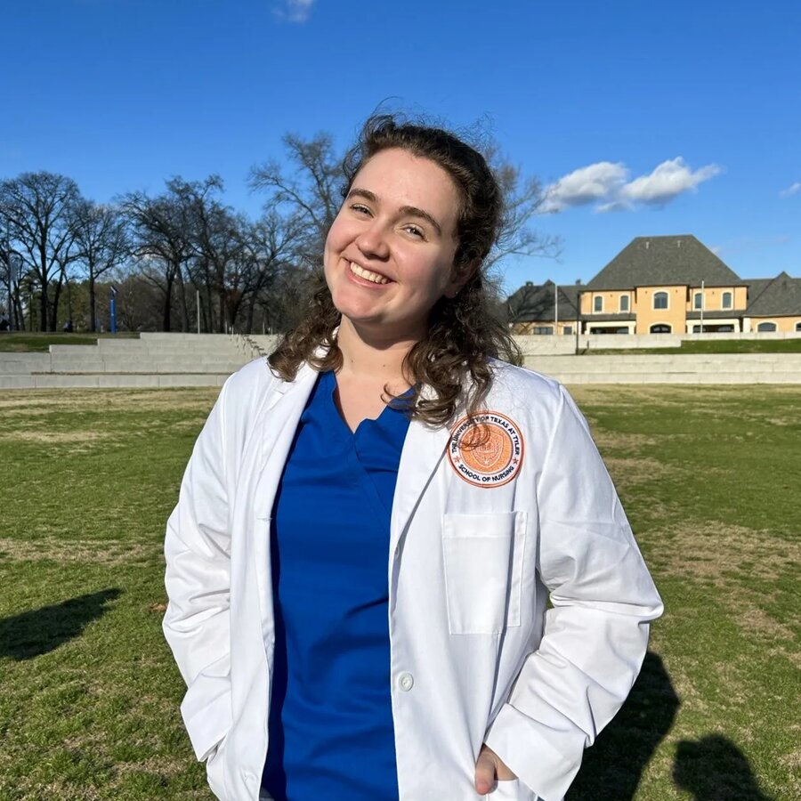 Rachel Smith, a BSN student slated to graduate from UT Tyler in 2024
