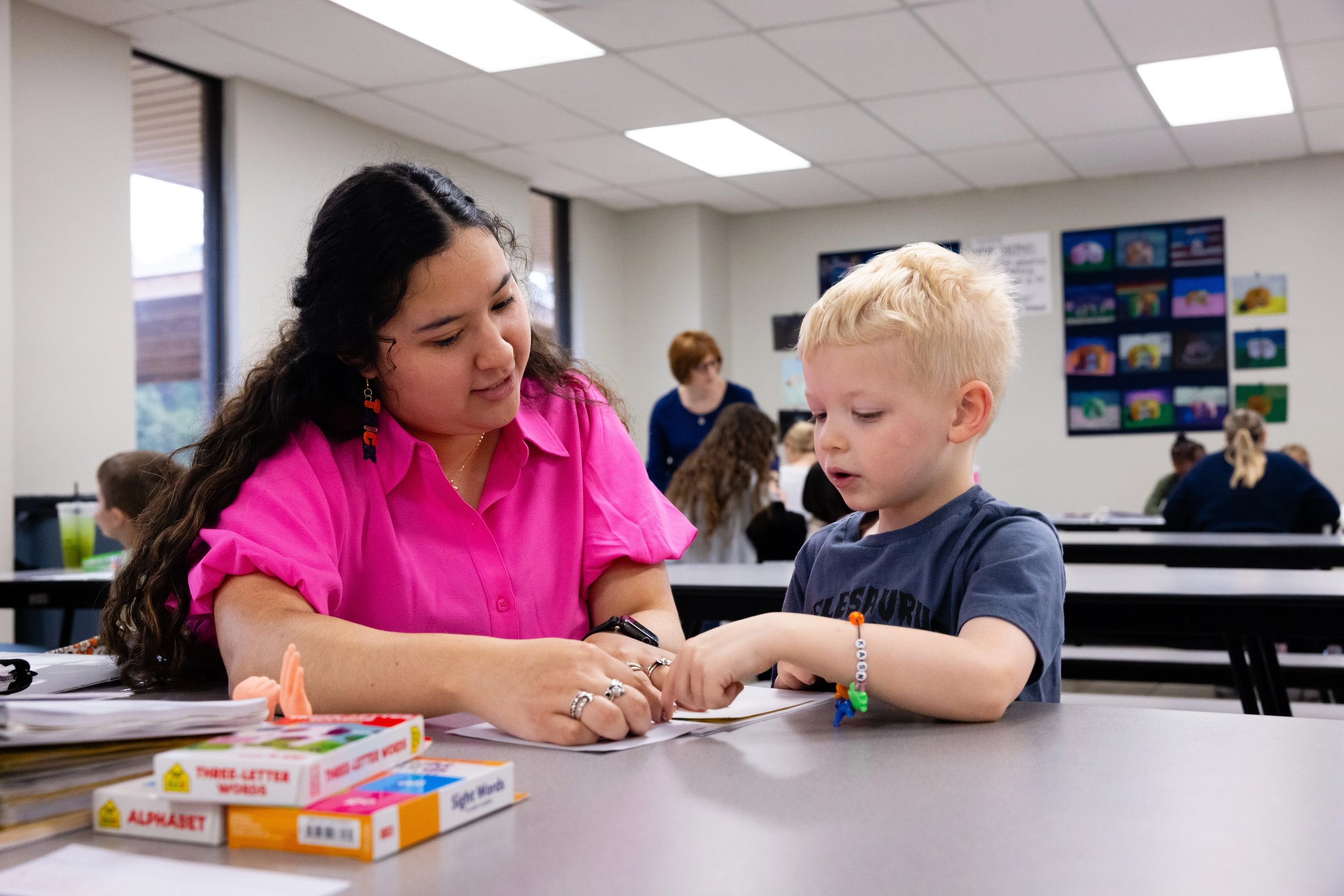 UT Tyler Students with Reading Buddies