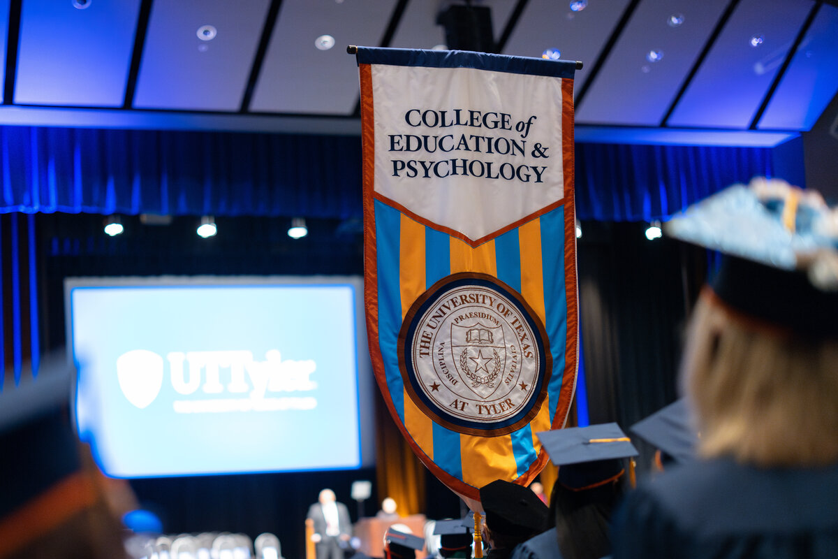 CEP College Banner During Commencement