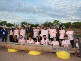 Concrete Canoe Team with "The Tyler Rose"