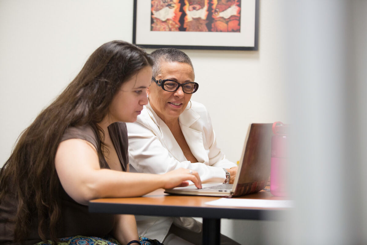 Students at Computer Studying