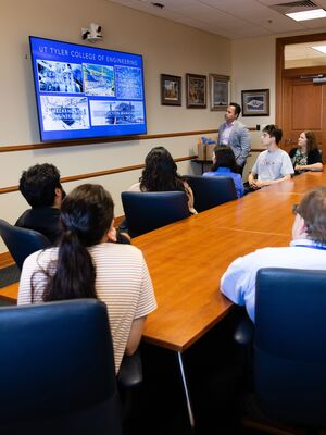 The Argentine Delegation at UT Tyler Ratliff Complex Suite