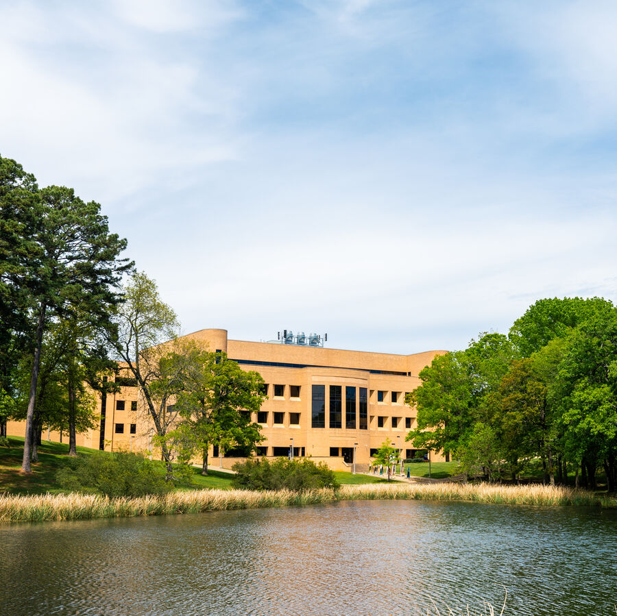 campus and lake