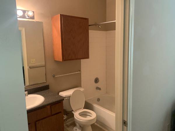 Bathroom showing toilet and shower